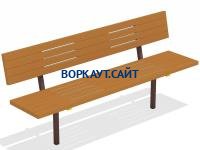 Диван уличный МАФ 1608 в Казани Диван уличный МАФ 1608 в Казани