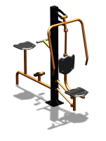 Уличный тренажер "Жим от груди Вело" УТ321 в Казани