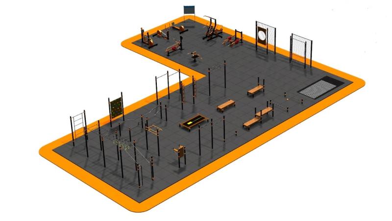 Дизайн проект спортплощадки Угловая в Казани