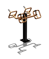 Уличный тренажер  "Штурвал двойной"  УТ201 в Казани