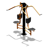 Уличный тренажер  "Верхняя тяга двойная"  УТ207 в Казани