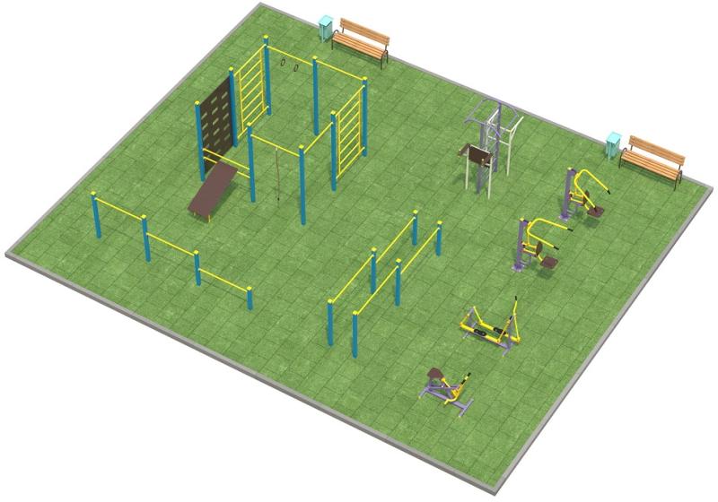 Проект спортплощадки 150 метров в Казани в Казани