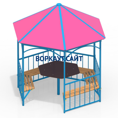 Беседка со столом и лавками МАФ 4121 в Казани