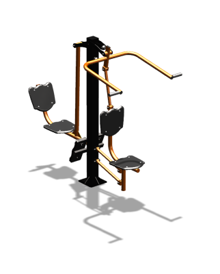 Уличный тренажер "Верхняя тяга Жим ногами" УТ322 в Казани