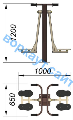 Уличный тренажер "Маятник" УТ 004 в Казани