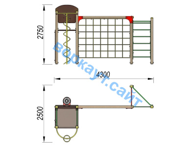 Детский спортивный комплекс Игровой ДСК 3111 в Казани