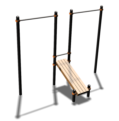 Воркаут турники со скамьей для пресса ВС-27 в Казани