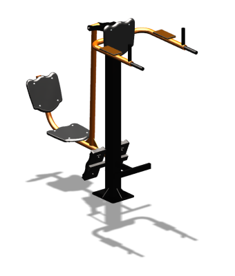 Уличный тренажер "Жим ногами Брусья Пресс" УТ329 в Казани