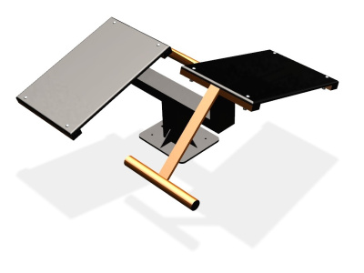 Уличный тренажер  "Скамья для пресса двойная"   УТ213 в Казани