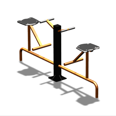 Уличный тренажер  "Твистер сидя двойной"   УТ216 в Казани