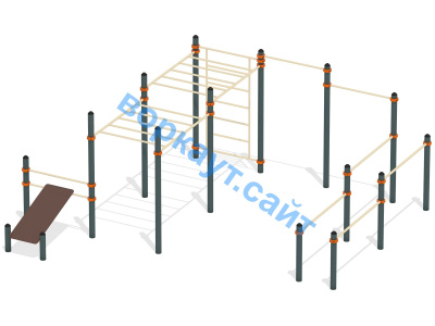 Спортивный комплекс воркаут ВС-50 в Казани