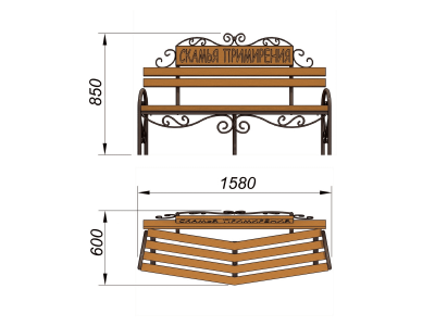 Скамья примирения МАФ 1610 в Казани