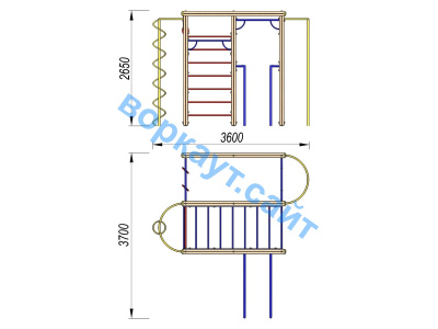 Детский спортивный комплекс Гимнастический ДСК 3107 в Казани