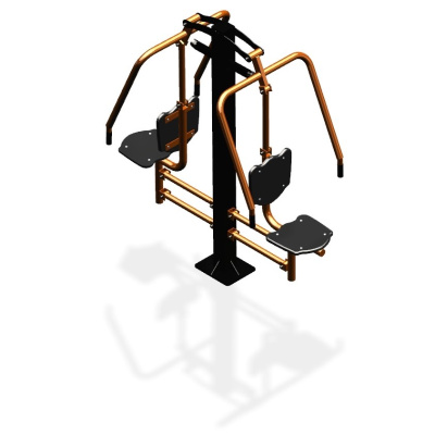 Уличный тренажер  "Жим от груди двойной" УТ204 в Казани