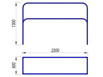Брусья разновысокие МАФ 3531 в Казани