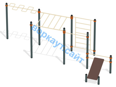 Спортивный комплекс воркаут ВС-45 в Казани