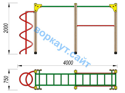 Детский спортивный комплекс ДСК 3104 в Казани