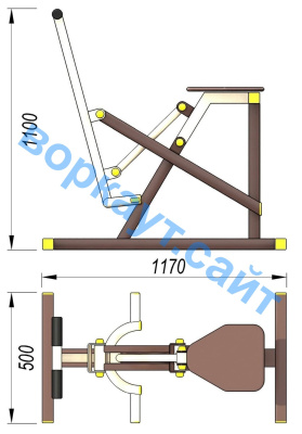 Уличный тренажер "Наездник " УТ 006 в Казани