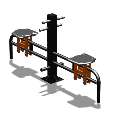 Уличный тренажер  "Каталка двойная"   УТ215 в Казани