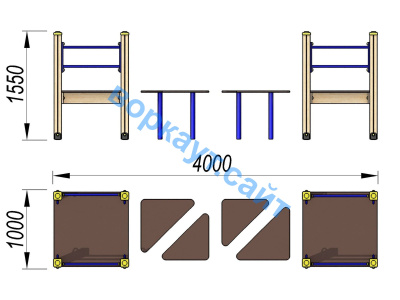 Детский спортивный комплекс Мостик ДСК 3114 в Казани