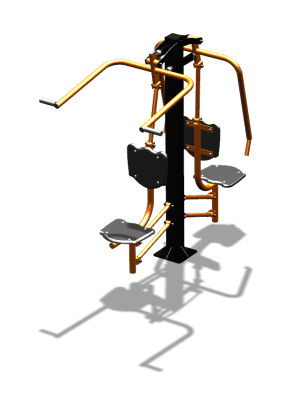 Уличный тренажер "Жим от груди Верхняя тяга" УТ314 в Казани