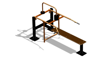 Силовой уличный тренажер  "Горизонтальный жим"  УТ402 в Казани
