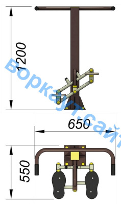Уличный тренажер "Балансир" УТ 007 в Казани