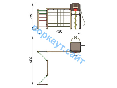 Детский спортивный комплекс ДСК 3112 в Казани