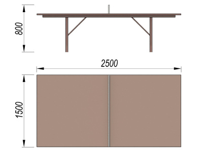 Теннисный стол МАФ 3517 в Казани