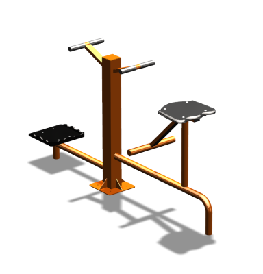 Уличный тренажер "Твистер стоя Твистер сидя" УТ323 в Казани