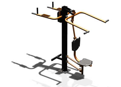 Уличный тренажер "Верхняя тяга Брусья Пресс" УТ339 в Казани