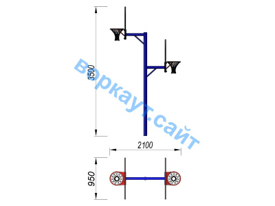 Баскетбольный щит двойной СИО 3511 в Казани