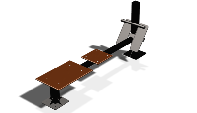 Силовой уличный тренажер  "Скамья для пресса"  УТ415 в Казани